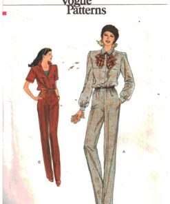 Vogue 7487 Jumpsuit Size: 10 Uncut Sewing Pattern