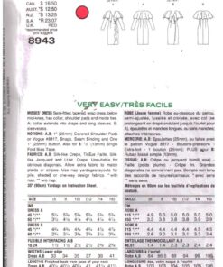 Alternative view of Vogue 8943 Dress Size: 6-8-10 Uncut Sewing Pattern