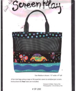 Screen Play SP 200 Tote Size: 13x9" Uncut Sewing Pattern