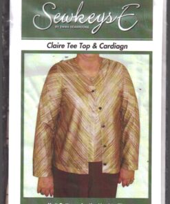 SewkeysE Claire T and Cardigan Size: 10-16 Used Sewing Pattern