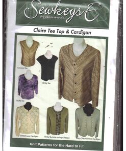 SewkeysE Claire T and Cardigan Size: 10-16 Uncut Sewing Pattern