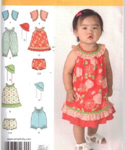 Simplicity 1700 Infant's Dress, Romper, Panties, Jacket, Hat Size: XXS-L Used Sewing Pattern