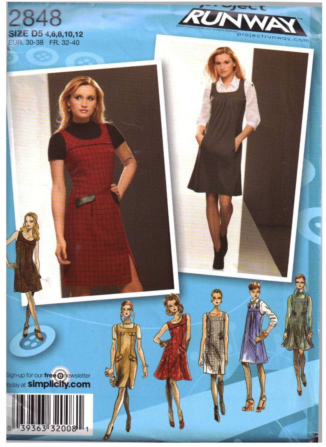 Simplicity 2848 Jumper Size: D5 4-12 Uncut Sewing Pattern