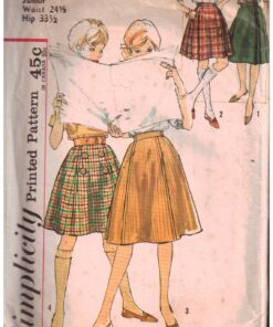 Simplicity 4109 Skirts Size: Waist 24.5 Hip 33.5 Used Sewing Pattern
