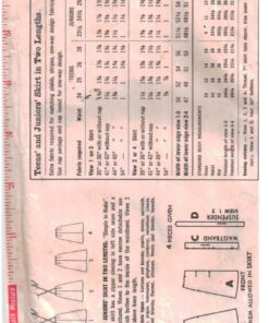 Alternative view of Simplicity 5079 Skirt Size: Waist 24.5 Hip 33.5 Used Sewing Pattern