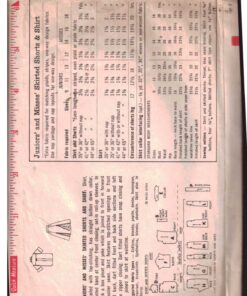 Alternative view of Simplicity 5284 Skirted Shorts, Top Size: 11 Bust 31.5 Used Sewing Pattern