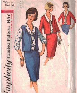 Simplicity 5782 Jacket, Blouse, Skirt Size: 14 Bust 34 Used Sewing Pattern