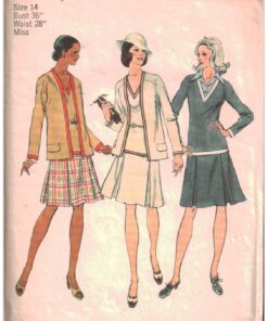 Simplicity 5848 Cardigan, Skirt, Top Size: 14 Bust 36 Uncut Sewing Pattern