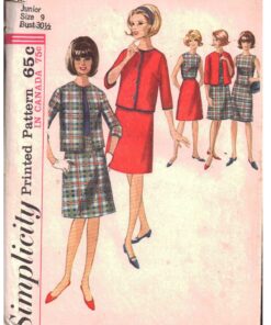 Simplicity 6140 Jacket, Skirt, Blouse Size: 9 Bust 30.5 Used Sewing Pattern
