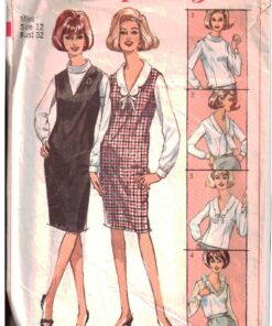 Simplicity 6276 Blouse, Jumper Size: 12 Bust 32 Used Sewing Pattern