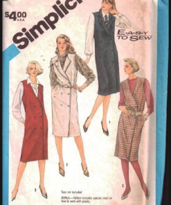 Simplicity 6541 Double Breasted Jumper Size: 14 Used Sewing Pattern