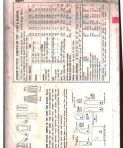 Alternative view of Simplicity 6697 Jumper, Top, Skirt, Blouse Size: 11J Bust 33 Used Sewing Pattern