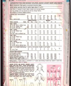 Alternative view of Simplicity 6751 Jacket, Skirt, Pants Size: 10 Bust 32.5 Uncut Sewing Pattern