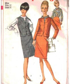 Simplicity 6876 Suit - Skirt, Jacket, Blouse Size: 12 Bust 32 Uncut Sewing Pattern