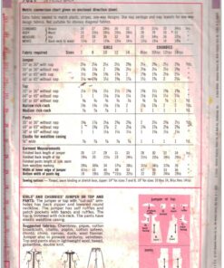 Alternative view of Simplicity 7021 Girl's Jumper, Top, Pants Size: 10 Breast 28.5 Used Sewing Pattern