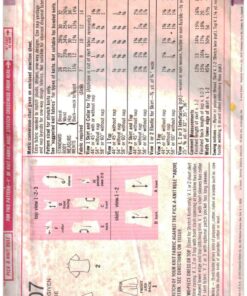 Alternative view of Simplicity 7107 Girl's Dress, Top Size: 8 Breast 27 Used Sewing Pattern