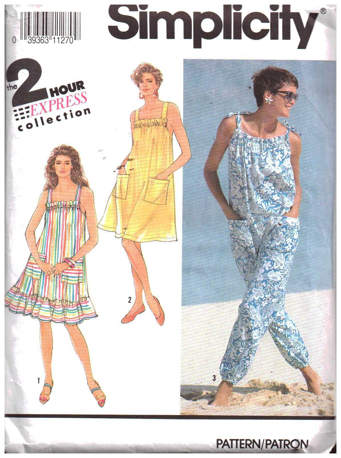 Simplicity 7277 Dress, Jumpsuit Size: A PT-XL Used Sewing Pattern