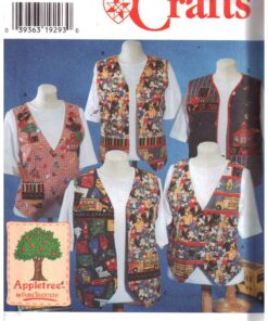 Simplicity 7279 Vests Size: AA XS-S-M Uncut Sewing Pattern
