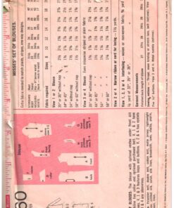 Alternative view of Simplicity 9460 Tops Size: 10 Bust 32.5 Used Sewing Pattern