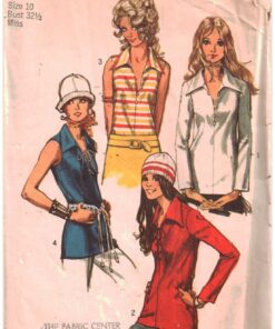 Simplicity 9460 Tops Size: 10 Bust 32.5 Used Sewing Pattern