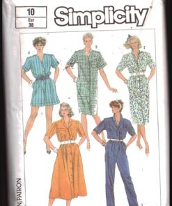 Simplicity 7492 Dress, Jumpsuit Size: 10 Uncut Sewing Pattern
