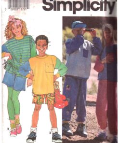 Simplicity 7528 Boys/Girls' Pants, Shorts, Tops Size: AA 7-10 Used Sewing Pattern