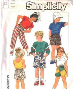 Simplicity 7534 Boys/Girl's Pants, Shorts Size: L Uncut Sewing Pattern