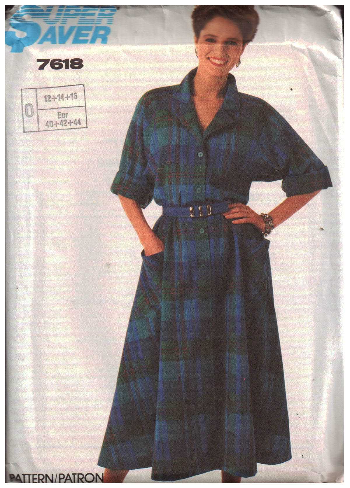 Simplicity 7618 Dress Size: O 12-14-16 Uncut Sewing Pattern