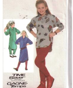 Simplicity 7628 Girl's Pants, Dress, Shirt Size: H 7-8-10 or N 10-12-14 Uncut Sewing Pattern