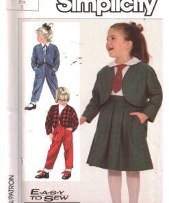 Simplicity 7630 Girl's Pants, Skirt, Jacket Size: 5 or 6 or 6X Uncut Sewing Pattern
