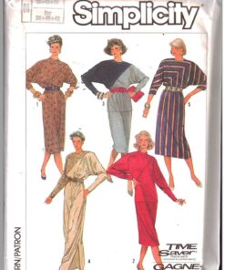 Simplicity 7692 One or two piece Dress Size: H 6-8-10 or N 10-12-14 Uncut Sewing Pattern