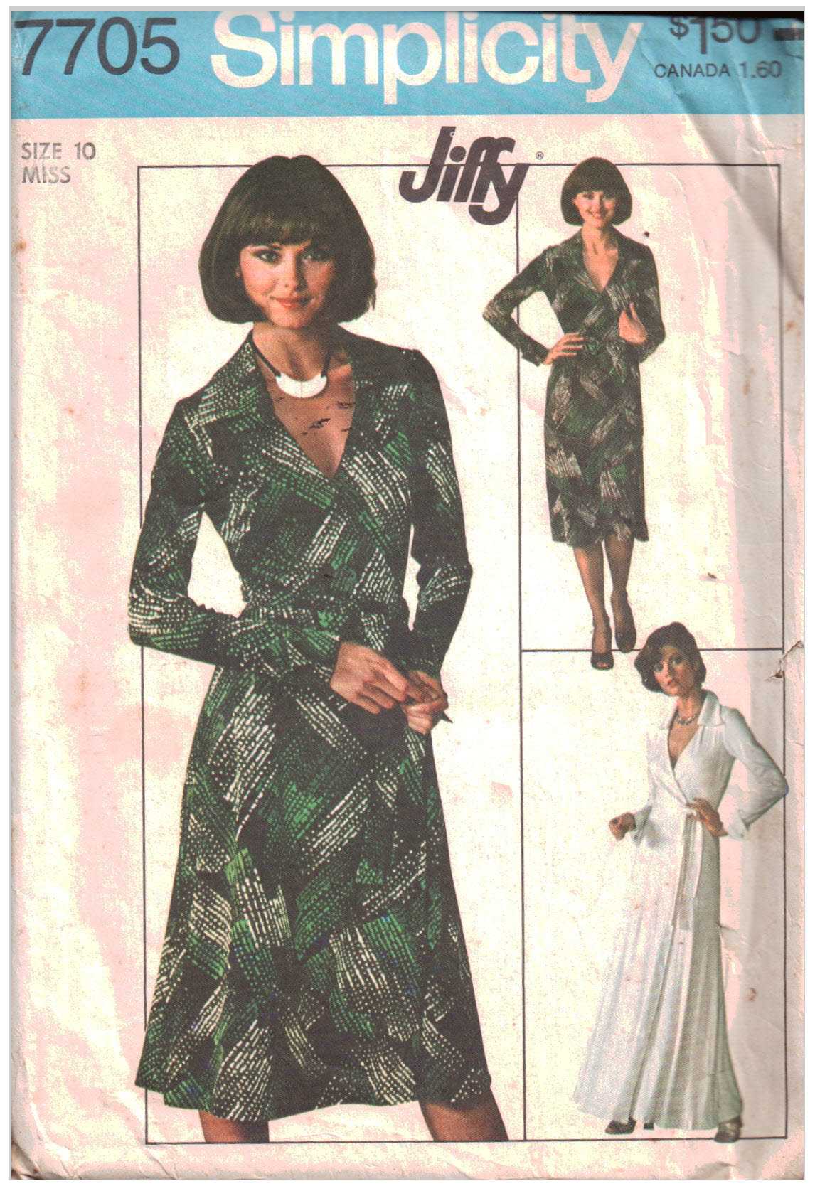 Simplicity 7705 Dress Size: 10 Used Sewing Pattern