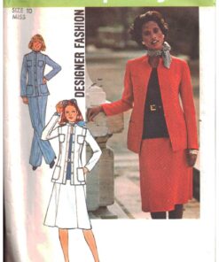 Simplicity 7878 Suit - Pants, Skirt, Jacket Size: 10 Uncut Sewing Pattern