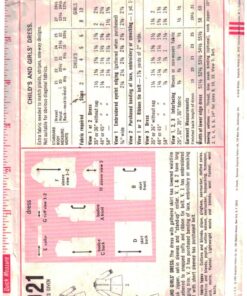 Alternative view of Simplicity 7921 Girl's Dress Size: 2 Breast 21 Used Sewing Pattern
