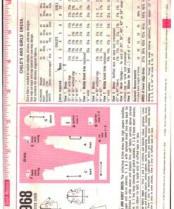 Alternative view of Simplicity 7968 Girl's Dress Size: 8 Breast 27 Used Sewing Pattern