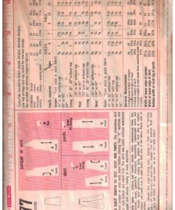 Alternative view of Simplicity 8377 Girl's Jumper, Vest, Skirt, Pants Size: 7 Breast 26 Used Sewing Pattern