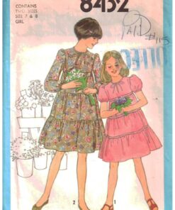 Simplicity 8432 Girl's Dress Size: 7-8 Used Sewing Pattern