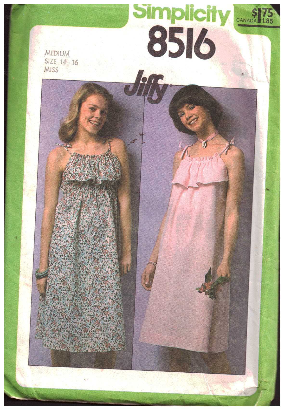 Simplicity 8516 Dress Size: 14-16 Uncut Sewing Pattern