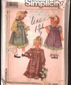 Simplicity 8768 Girl's Dress, Jumper Size: 5 Uncut Sewing Pattern