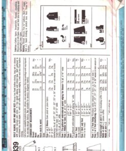 Alternative view of Simplicity 8839 Girl's Blouse, Skirt, Vest Size: 7-8 Used Sewing Pattern