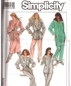 Simplicity 8874 Robe, Pajamas Size: 10-12 Uncut Sewing Pattern