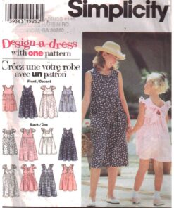 Simplicity 8945 Girl's Dress Size: HH 3-6 Used Sewing Pattern