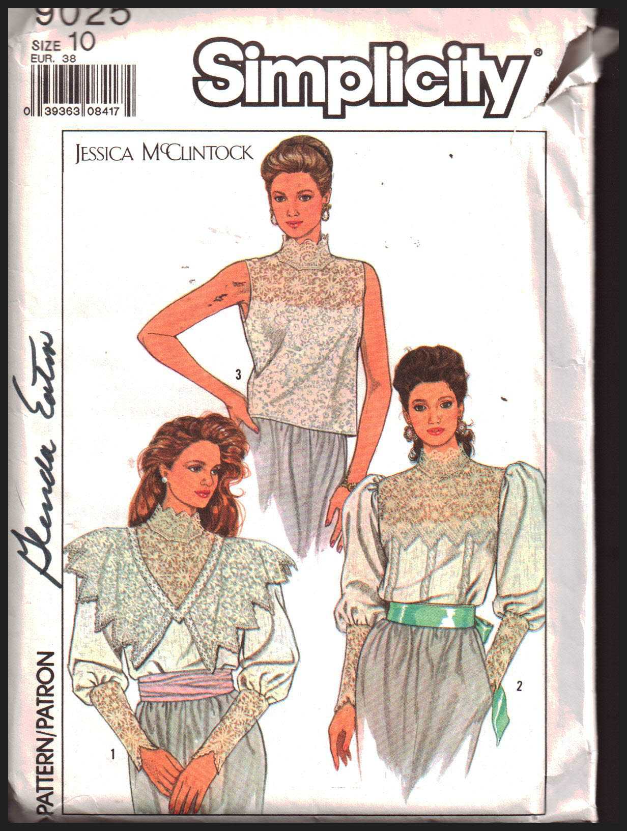 Simplicity 9025 Blouse Size: 10 Uncut Sewing Pattern
