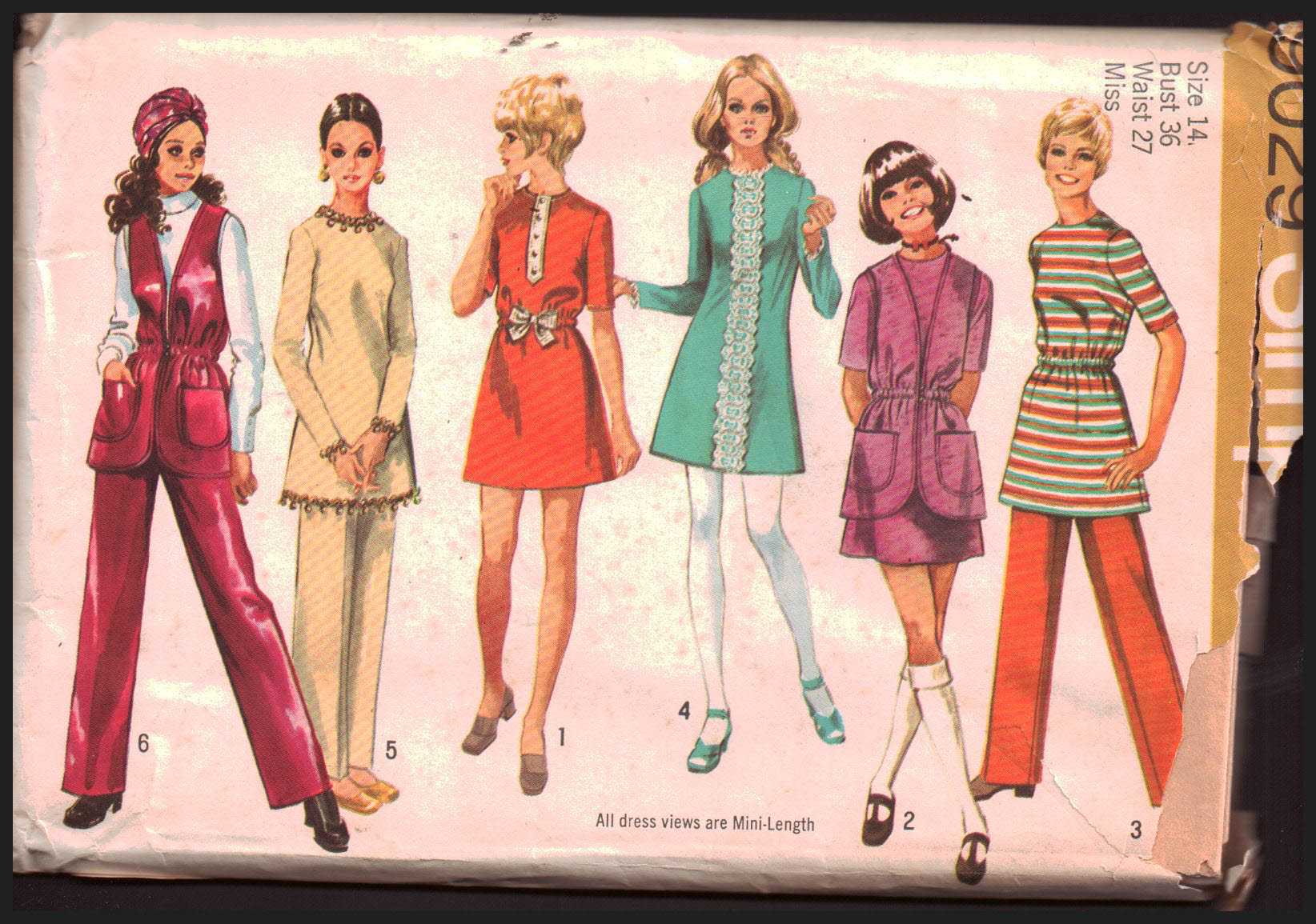 Simplicity 9029 Dress, Pants, Vest Size: 14 Bust 36 Uncut Sewing Pattern
