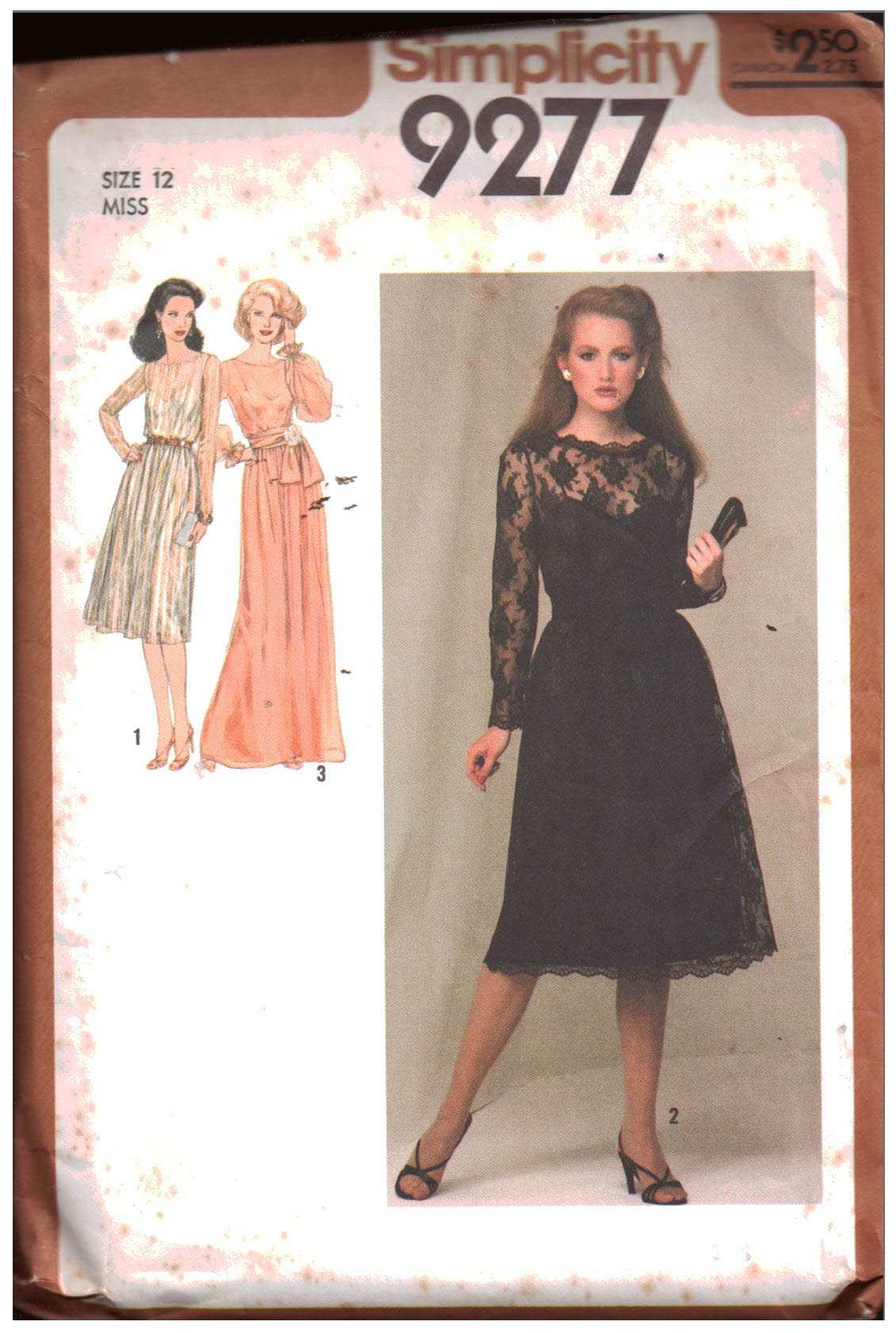 Simplicity 9277 Dress Size: 12 Used Sewing Pattern