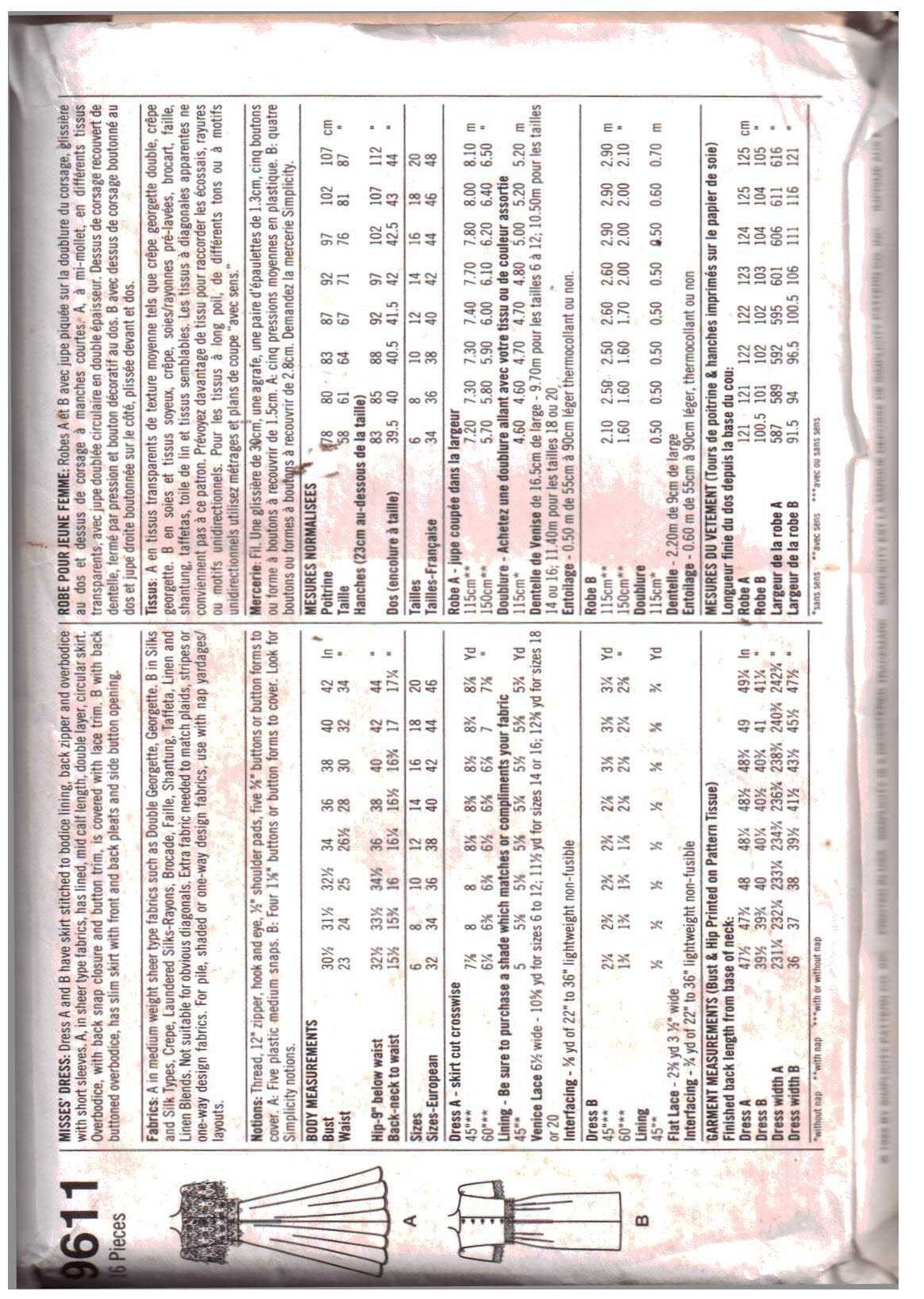 Simplicity 9611 Dress by Kathie Lee Size: RR 14-20 Uncut Sewing Pattern - Image 2