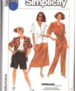 Simplicity 9617 Pants, Shorts, Skirt, Jacket Size: RR 14-20 Used Sewing Pattern