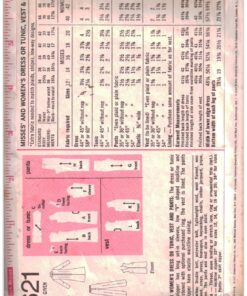 Alternative view of Simplicity 9621 Dress, Tunic, Vest, Pants Size: 12 Bust 34 Used Sewing Pattern