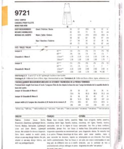 Alternative view of Simplicity 9721 Girl's Jumper Size: A 7-14 Uncut Sewing Pattern