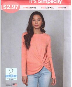 Simplicity L9718 Top Size: XS-XXL Uncut Sewing Pattern